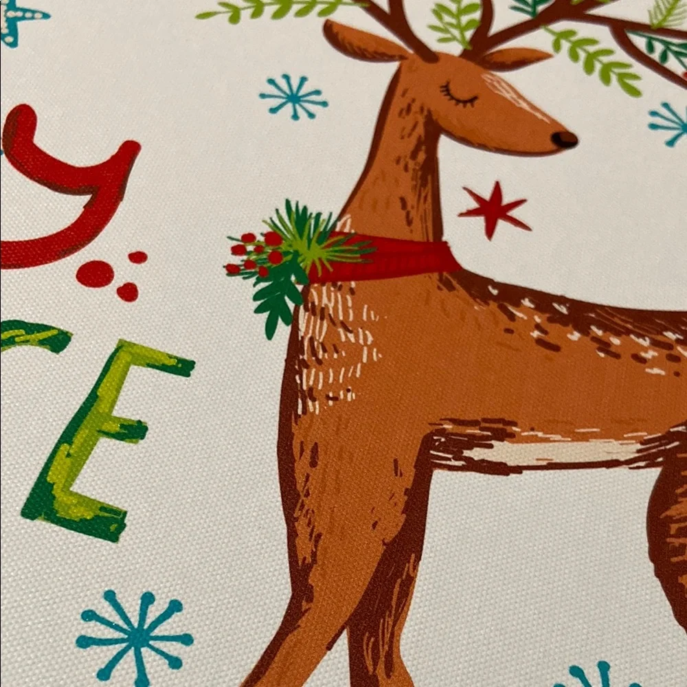 Target Red and Green Holiday Decor Canvas